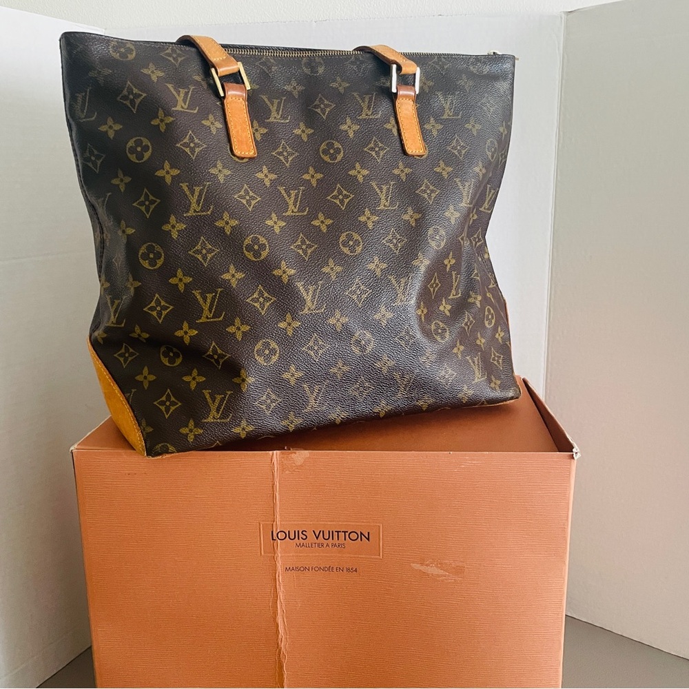 Louis Vuitton Large Monogram Cabas Mezzo Tote Bag